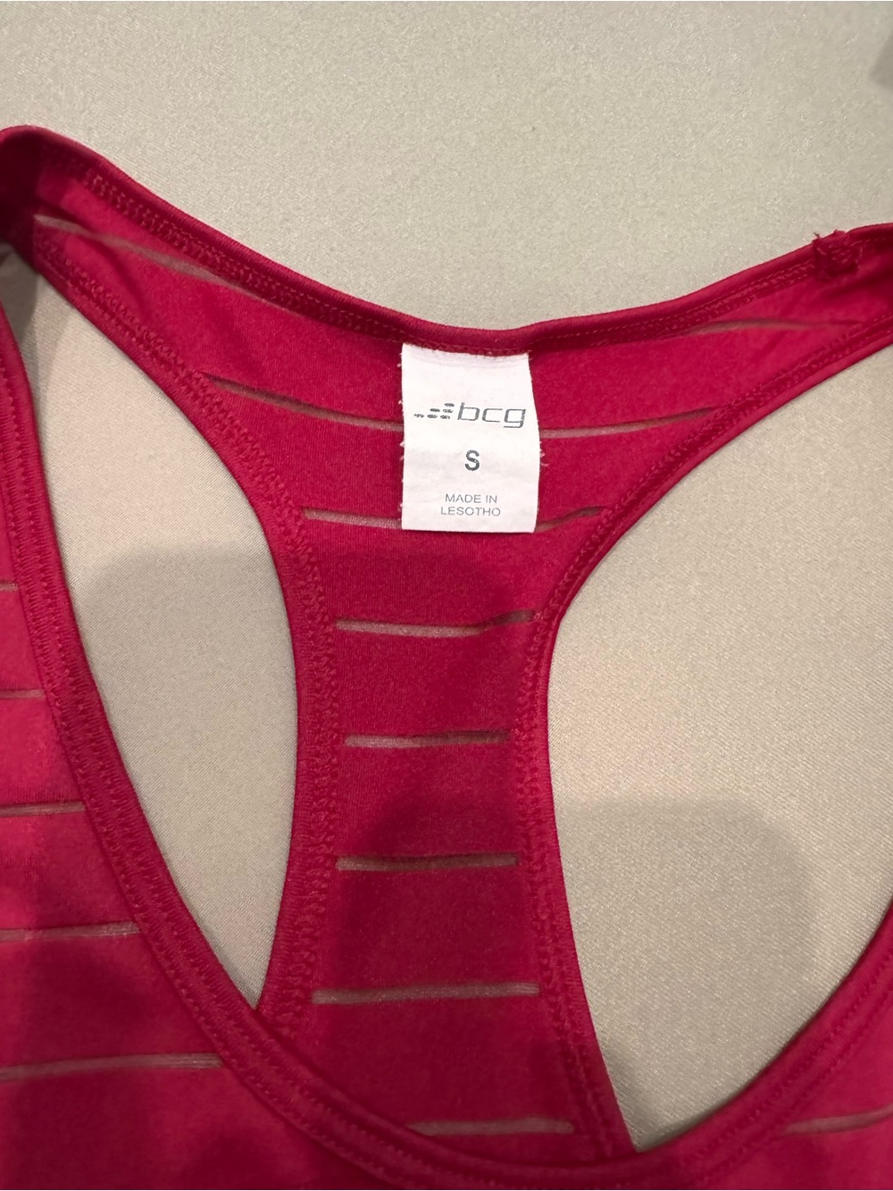 Women’s Red Racerback Tank Top - BCG - Picture 3 of 4